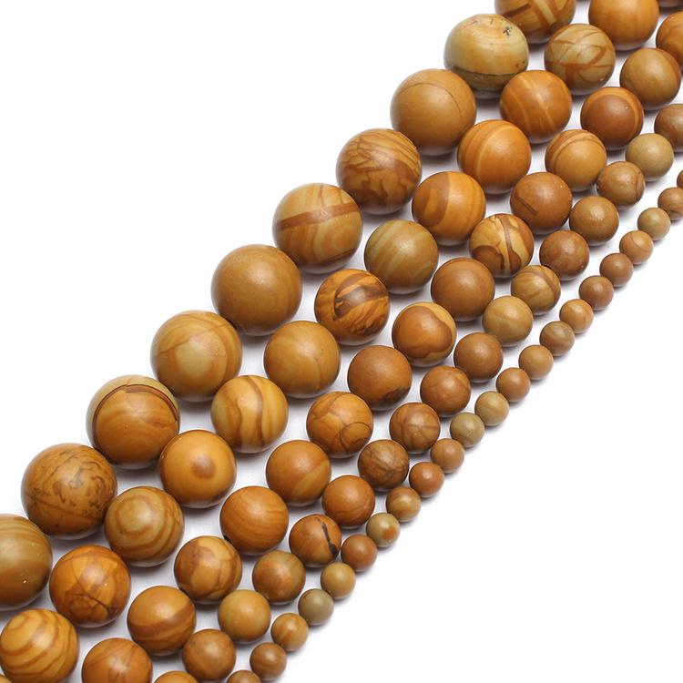

4/6/8/10/12 мм деревянный камень 15-дюймовые круглые бусины для изготовления ювелирных изделий свободные бусины 4mm 91pcs beads