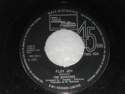 7inch Record SUPREMES - Floy Joy TNG804 Tamla Motown 1972 UK Soul/Funk Used