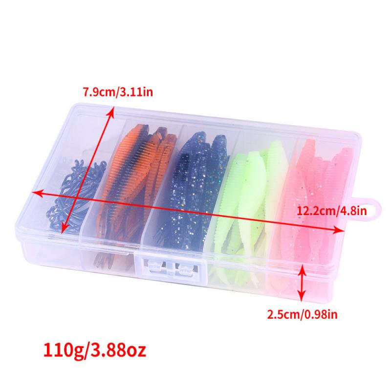 Universal high-elasticity soft lure set for bass and catfish, new model fishing lure