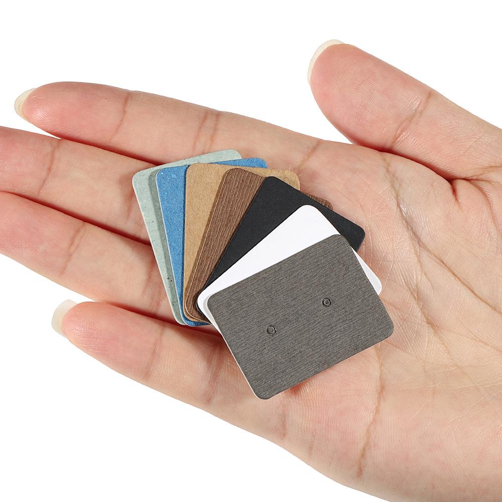 Kraft Paper Jewelry Card for Earrings and Necklaces - 2.5x3.5cm