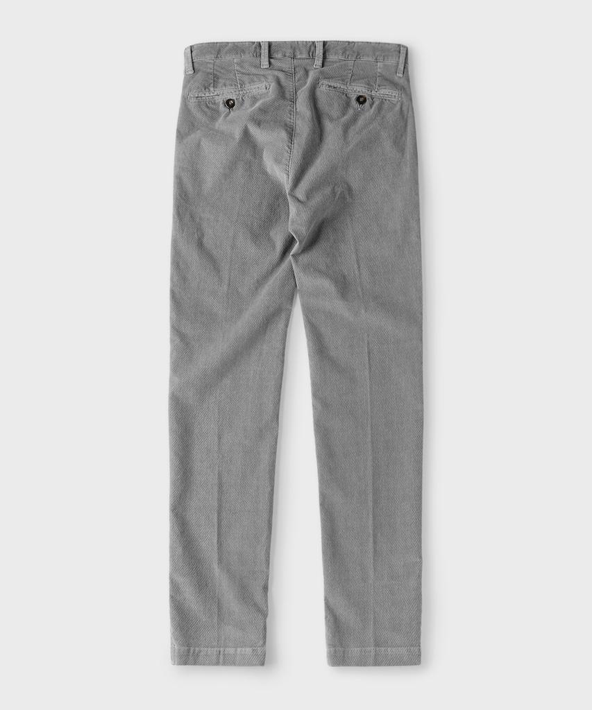 PANICALE Gray Slim Fit Cotton Twill Pants
