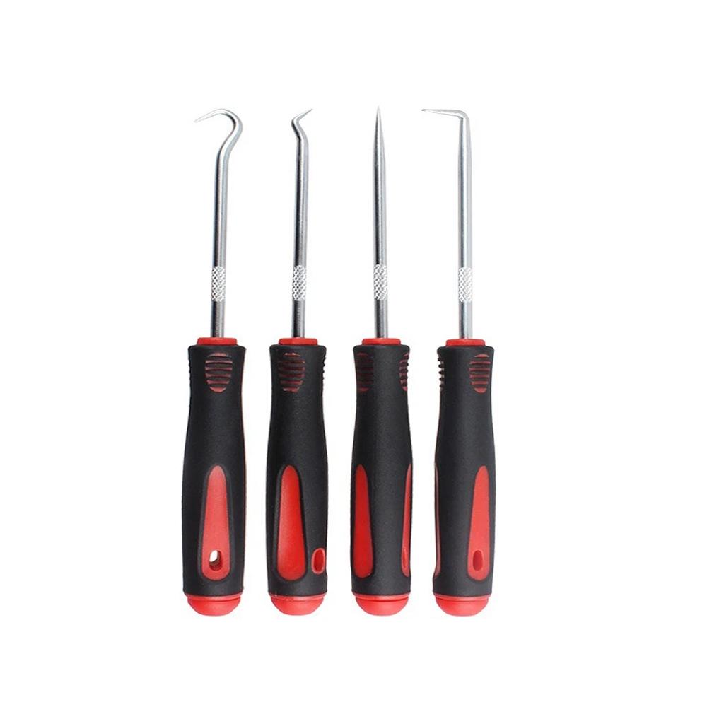 4PCS Oil Seal Puller Hook Combination Tool Set O-ring Seal Gasket Puller Remover Hook Auto Repair Tools Disassembly Tools
