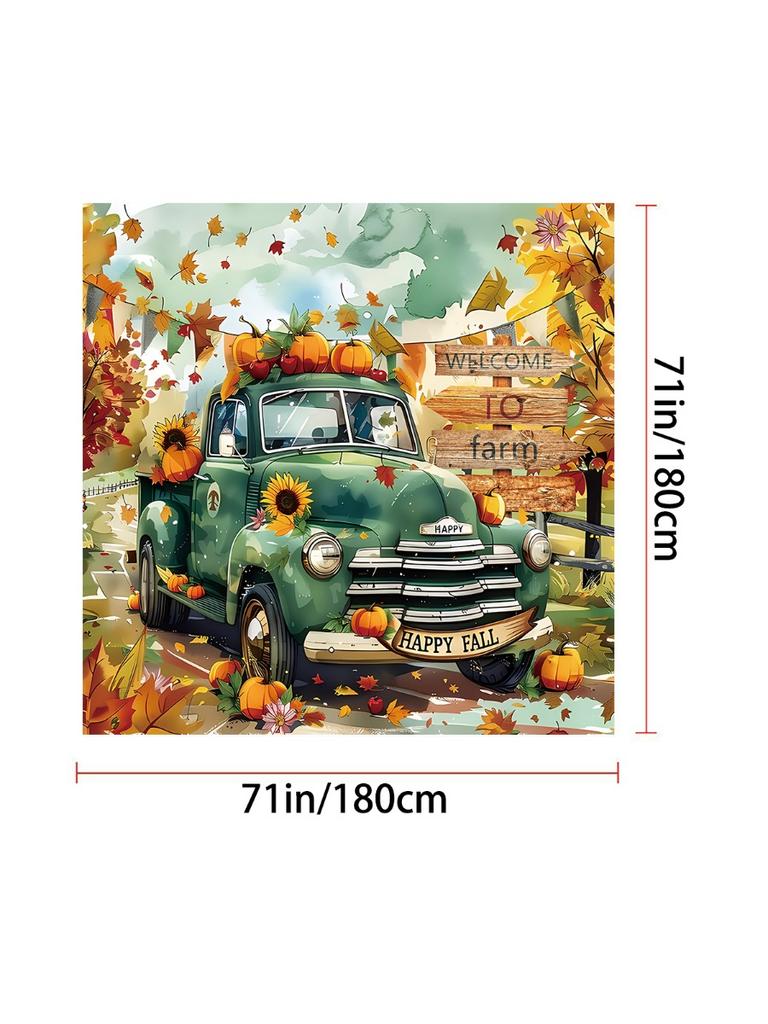 1pc Cartoon Car Print Waterproof Shower Bathe Partition Curtain Multi Size Privacy Protection with 12 Hooks Easy To Installation