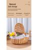 Child-sized Rattan & Willow Woven Basket with Lid - Pastoral Style, Ideal for Gifts & Storage