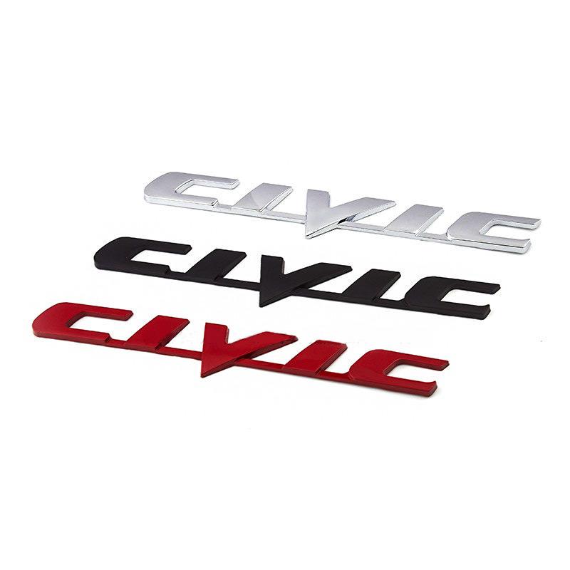 3D Metal Ivtec Letter Emblem Badge Decal Car Styling For Honda Civic Logo Car Rear Tail Trunk Stickers Decals Auto Accessories akf256