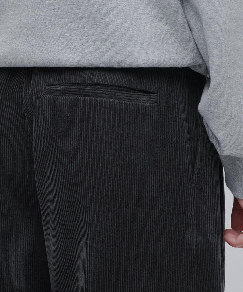 MUSINSA STANDARD Corduroy Wide Balloon Pants [Dark Gray]
