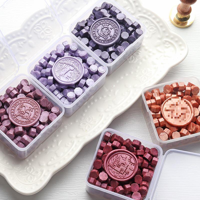 Metallic Wax Granules for Sealing Stamps: Ideal for Invitations, Envelopes & Letters.