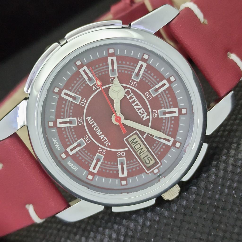 

ВОССТАНОВЛЕННЫЕ ВИНТАЖНЫЕ CITIZEN AUTO 8200 JAPAN MENS D/D КРАСНЫЕ ЧАСЫ 568a-a300604-9 SKU568a-a300604