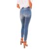 High-waisted Stretch Ripped Skinny Jeans