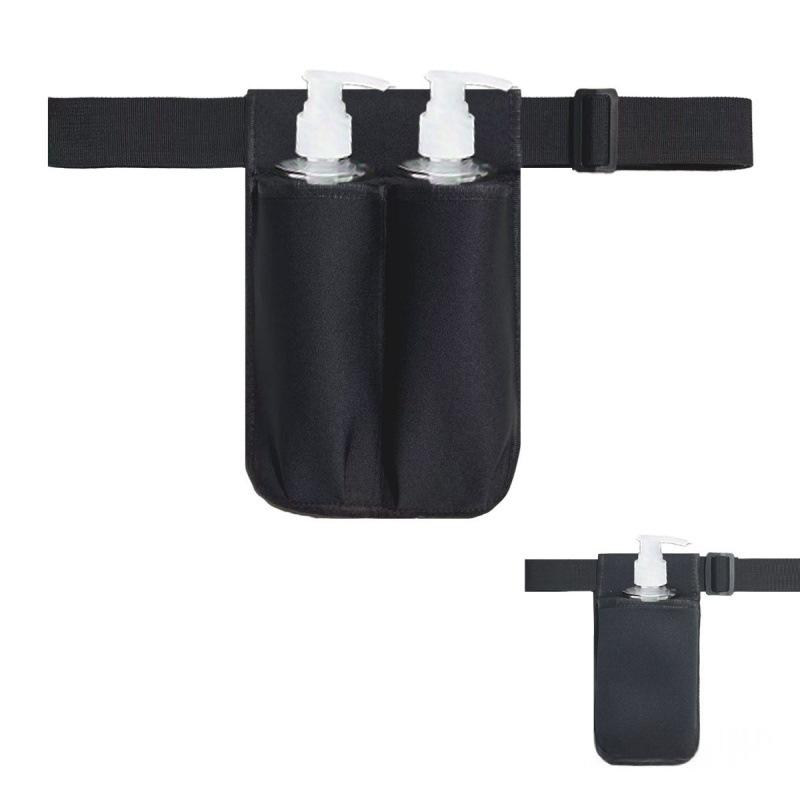 1Pcs Single/Double Hole Massage Bottle Bag Massage Waist Pouch Adjustable Belt Supplies Professional Lotion Pouch For Therapist