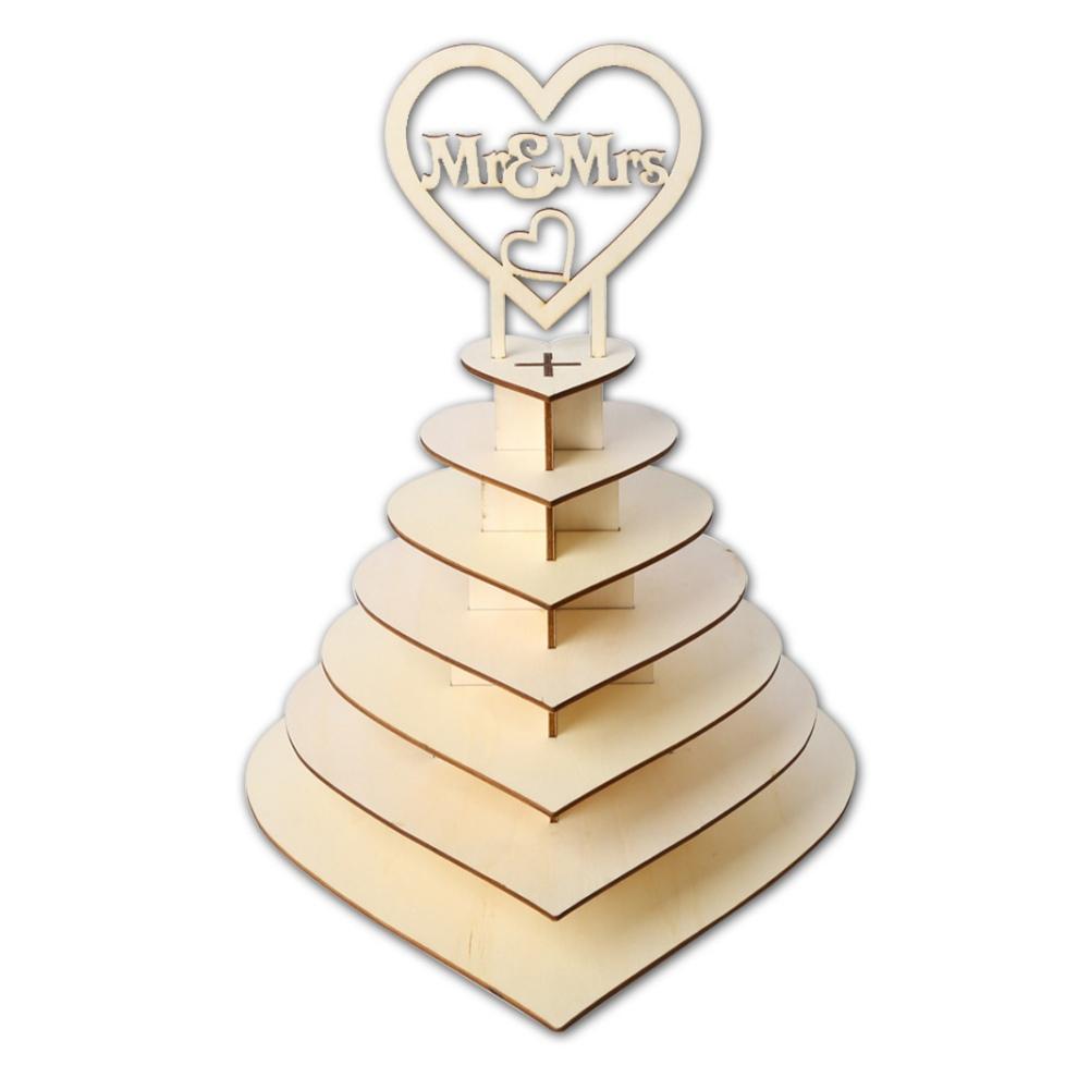 

Подставка для шоколада Сердце Дерево Декор Башни Свадебный центральный элемент