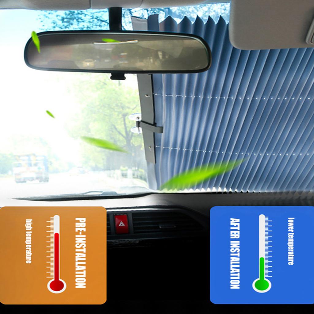 with UV conservation Cool Windshield Sunshade Folding Car Heat Shield for Front & Rear Window