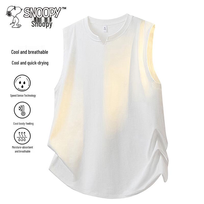 Snoopy Men s Ice Feel Sleeveless T-Shirt 3XL