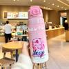Snoopy Children's Thermos Cup Girls Stainless Steel Straw Cup Portable School Special Primary School Water Cup