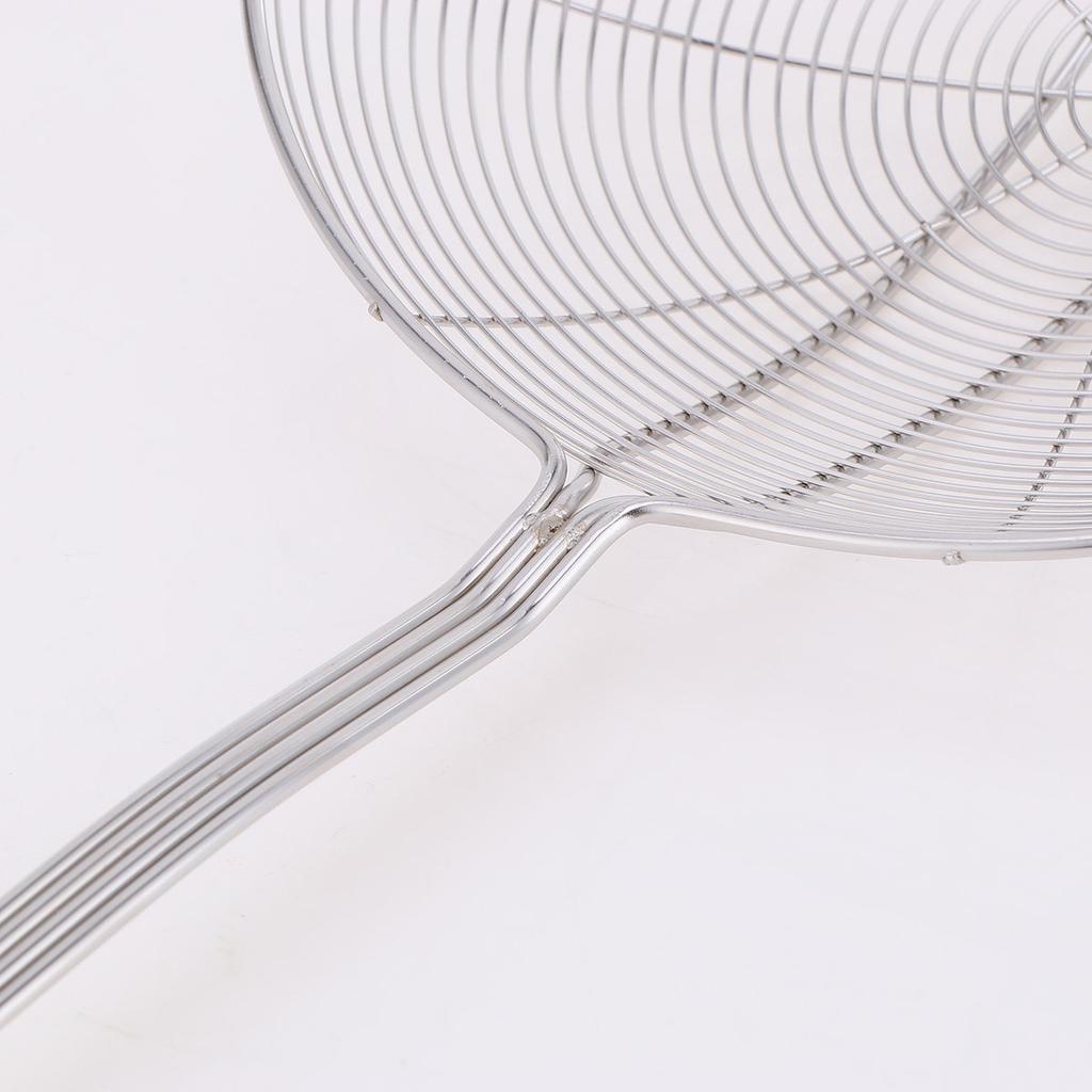 Stainless Steel Colander Spoon Wire Mesh Skimmer Ladle Diameter 20Cm Heat Resistant Handle Hot Pot Frying Food Pasta Noodle