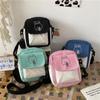 Canvas Shoulder Women's Bag Small Fashion Messenger Crossbody Bag for Girl Students Cotton Cloth Female Handbags