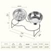 Non-Slip Stainless Steel Slow Feeder Bowl for Small to Medium Dogs and Cats