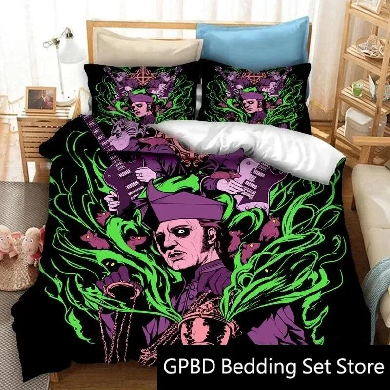 3D-Druck Ghost Band Bettwäsche-Set Double Twin King Bettbezug Tröster Kissenbezug Jungen Mädchen Erwachsene Schlafzimmer