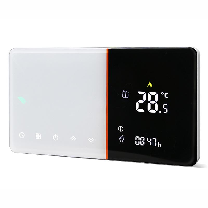 Smart Electric Thermostat White Programmable WiFi Thermostat with Temperature Humidity PM2.5 Detection for Home AC95‑240V