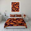 Smiling pumpkins and hats. Bedding sets Duvet cover sets Duvet covers Pillowcases(1*Duvet Cover 2*Pillowcases without duvet insert)