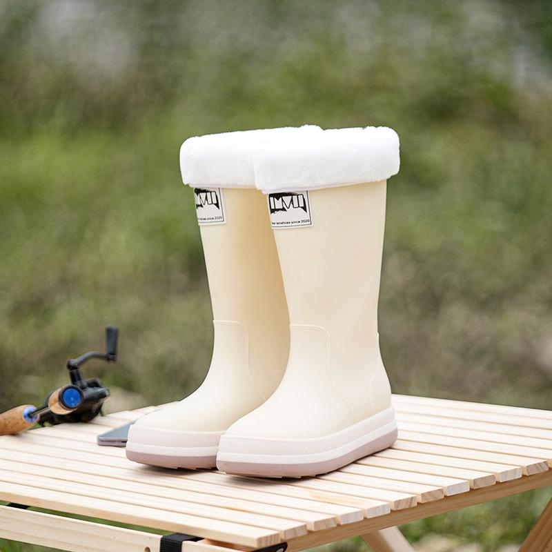 Outdoor rain shoes men, women and children parent-child couple fashion wear waterproof and non-slip water shoes fishing shoes
