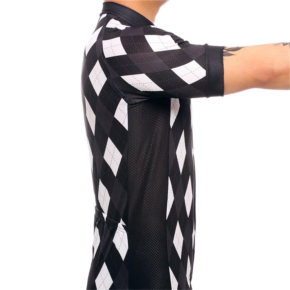Summer Short Riding Bicycle Cycling Clothing Set Men Sport Jerseys Suits Black Bib Pants
