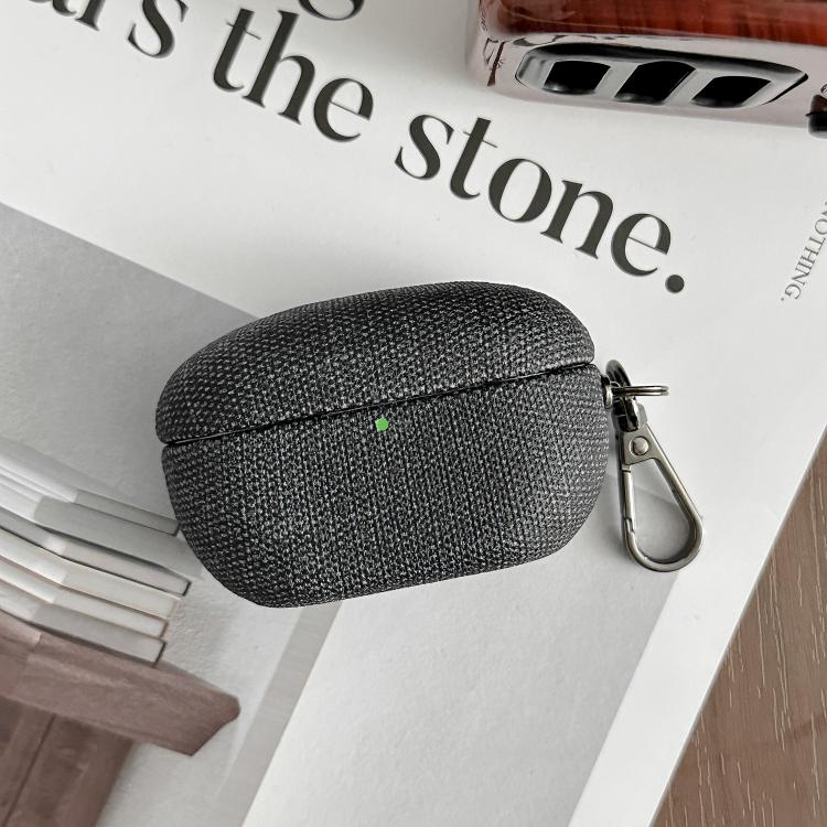 

Coarse Cloth Texture PC Earphone Protective Case For Sony WF-1000XM5 чёрный
