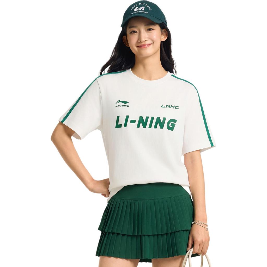 Li-Ning Loose Fit Round Neck Quick Dry Cool Antibacterial T-Shirt Women Tops AHSWC34-4