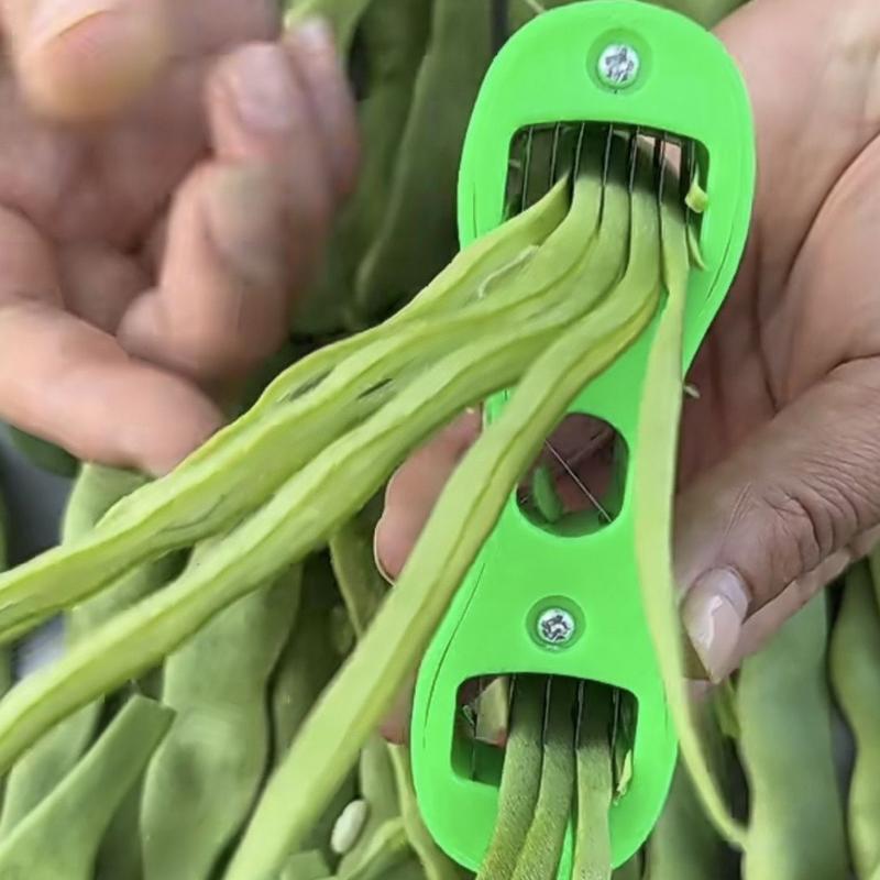 Slicer Vegetable Cutter Handheld Beans Vegetable Slicer Stainless Steel Shredded Cutter Portable Vegetable Cutter Compact Safe