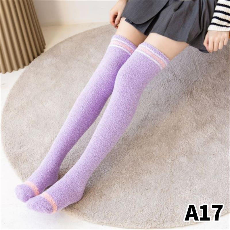 

Гетры Зимние чулки Коралловый флис Гольфы Толстые теплые носки 22.5-25cm