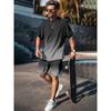 2025  New Men's Casual Fashion Suit Men's Trend Sportswear Suit Quick-drying Sportswear Short-sleeved T-shirt + Shorts Two-piece