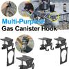 Multi-Purpose Gas Canister Hook with Mounting Plate and Bottle Opener Metal Butane Gas Tank Hanger Camping Accessories