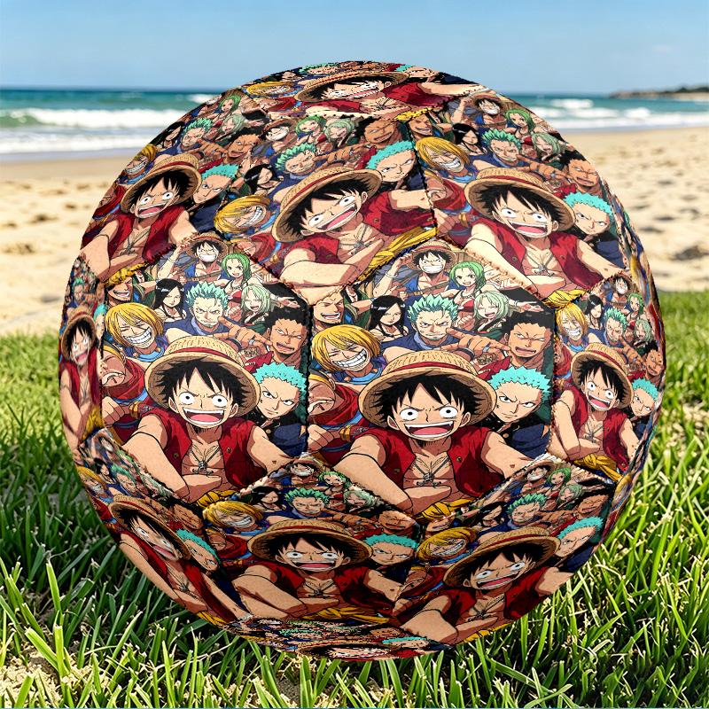 One Piece Print Size 5 Soccer Ball, PU Wear Resistant Football for Match Training and Daily Practice, Birthday Gift for Soccer Fans