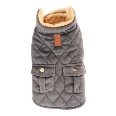 Warme Hundejacke Mode Winddicht Gemütlich Verdickt Bequem Hunde Wintermantel mit Tasche für