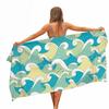 Colourful Japanese Style Waves Microfiber Beach Towel Portable Quick Fast Dry Sand Outdoor Travel Swim Yoga Mat Absorbent Towel
