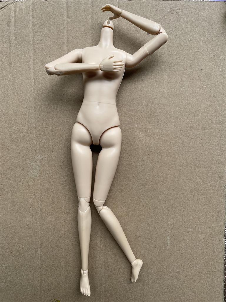 MENGF New Doll Heads 22 Joints Movable 25cm Body Colorful Straight Curl Hairs Vintage Make Up Size 1/6 Doll DIY Accessories