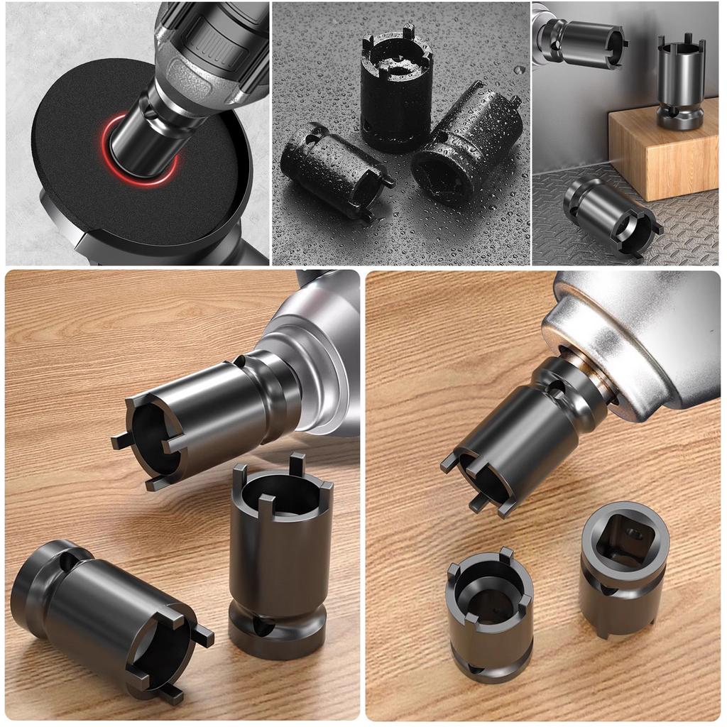 Electric Spanner for Power Angle Grinders 4 Pronged for 1/2" Interfaces Tool Fast Flange Nut Removal In Home Repairs