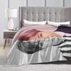 Jungkook Blankets Soft Warm Flannel Throw Blanket Plush for Bed Living Room Picnic Travel Home Sofa