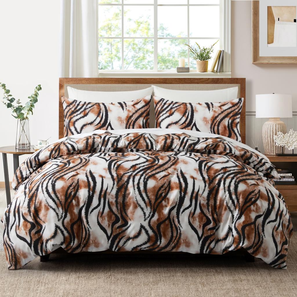 Boho Aztec Duvet Cover Queen King Vintage Colorful Southwestern Triangle Pattern Quilt Cover Exotic Tribal Geometric Bedding Set