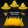 10/20Pcs Beekeeping Hive One Way Entrance Door Beehive Entrance Exit Bee Escape Prevention Device Cone Shape Reusable Vent Holes