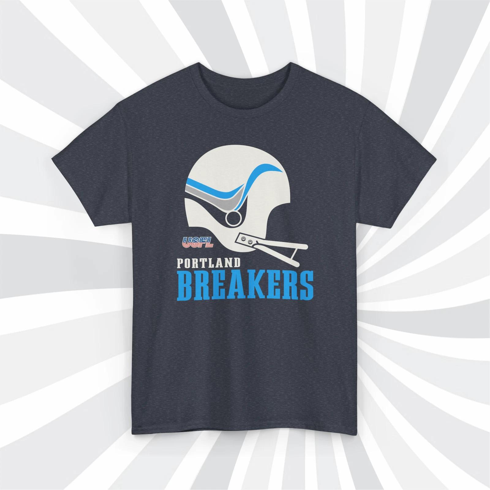 Portland Breakers 1985 USFL Vintage Football Navy Heather T shirt M