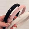 1pc/3pcs Butterfly Tie Headband Simple Solid Color Fabric Sponge Head Buckle Headband Accessory