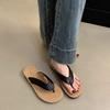 Mezzanine Slippers Women Wear New Korean Version of Retro Flip-flops Vacation Fairy Wind Seaside Flat Beach Shoes In Summer