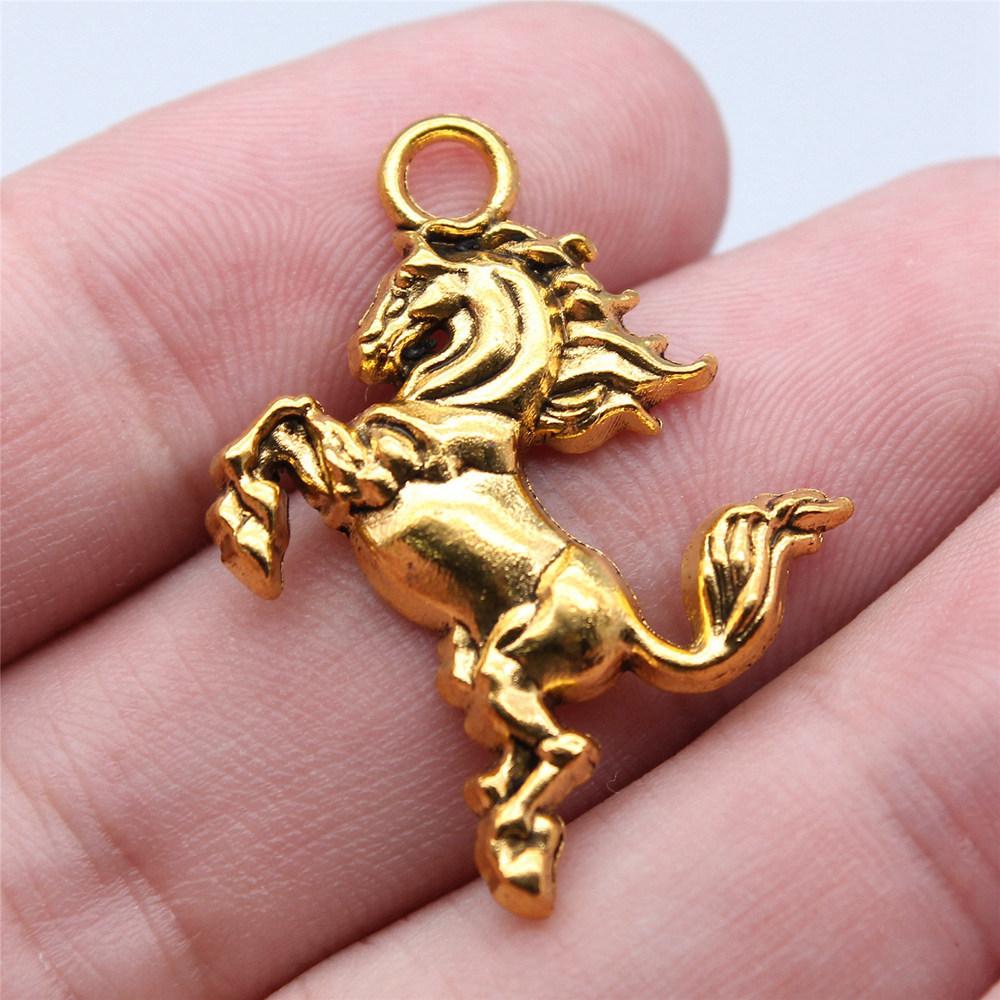 Charms Pegasus Horse Pendants Minimalist Jewelry Components QC095