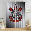 Corinthians Blackout Curtain for Room 2 Panel Halloween Decoration Anti-mosquito Curtains 2 Pieces Home Interior Curtains Shades
