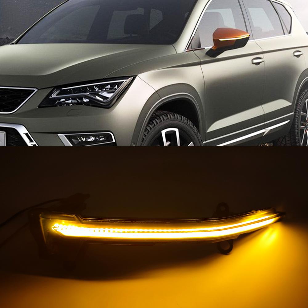 Dynamic LED Turn Signal Blinker for Seat Ateca 5D 2016 2017 2018 2019 2020 2021 FR Car Side Mirror Indicator Light Tarraco