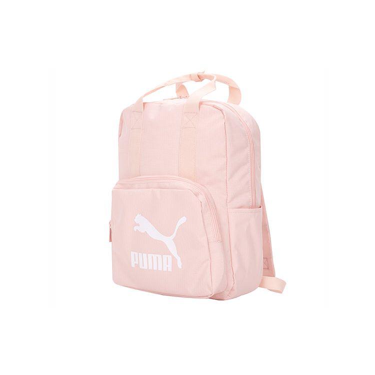 Puma Casual Sports Student Zipper Fabric Laptop Backpack Unisex Backpack Pink 079643-02 Light Pink,Regular