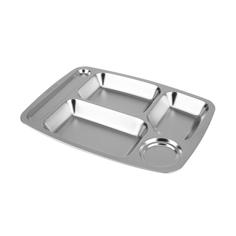 304 Stainless Steel 5-Compartment Meal Tray