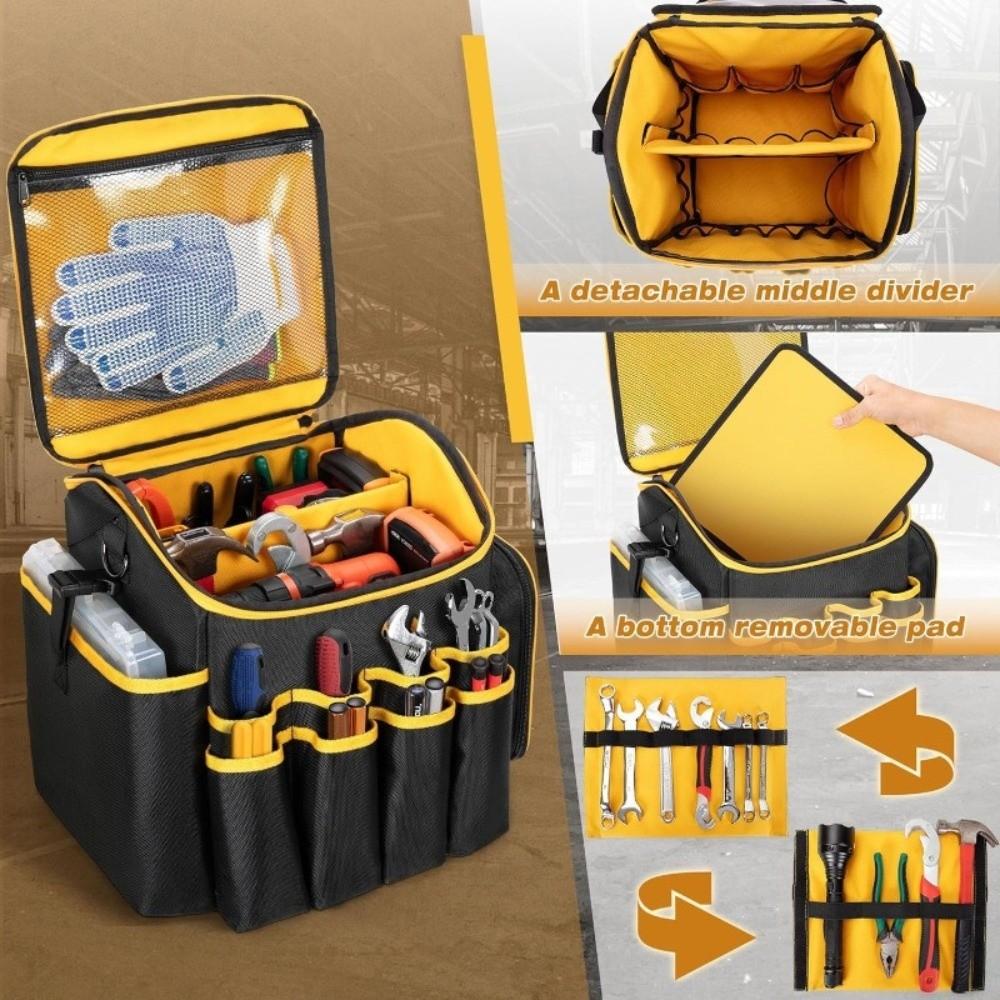 with Shoulder Strap Electrician Tool Bag Wear-resistant Toolkit for Electrician Mechanics