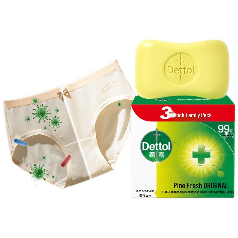 Dettol Peppermint Ice Cool Healthy Soap (6 Bars)